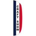 "CRAFT SHOW" 3' x 12' Stationary Message Flutter Flag